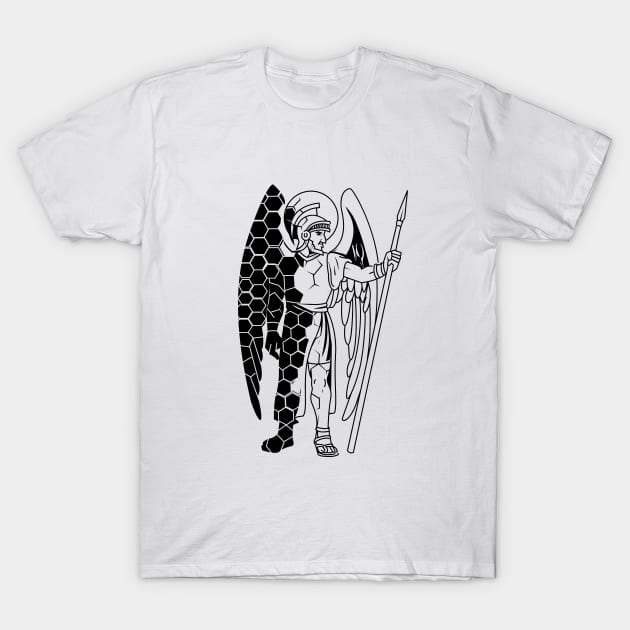 Greek Warrior T-Shirt by newledesigns